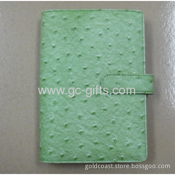 Ostrich Leather A5 Organizer 